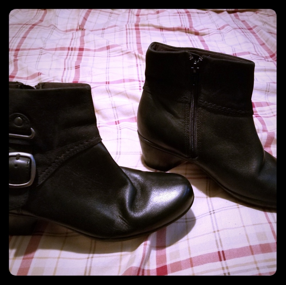 Black ankle boots